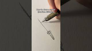 How to draw a sword: (medium difficulty) || Jmarron