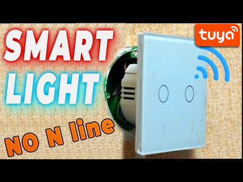 Умный сенсорный выключатель Girer WiFi без нулевой линии - Smart Home автоматизация