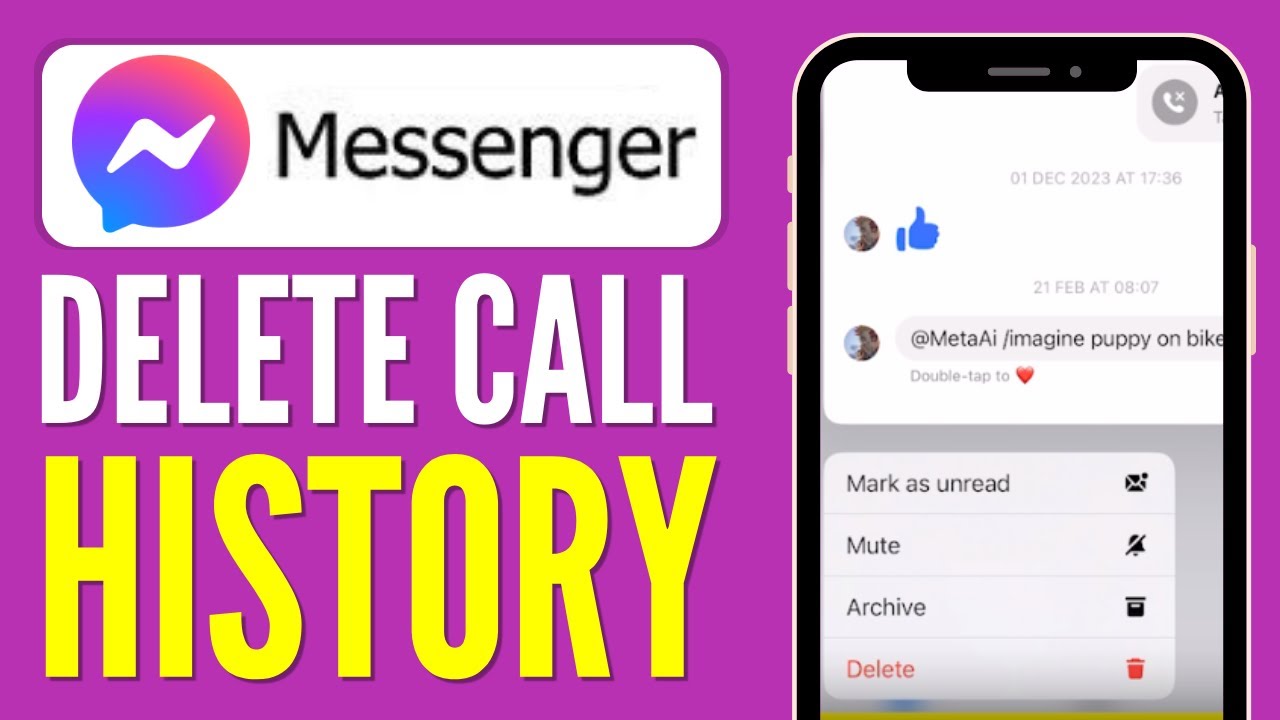How To Delete Call History On Messenger (2024) Clear Call History