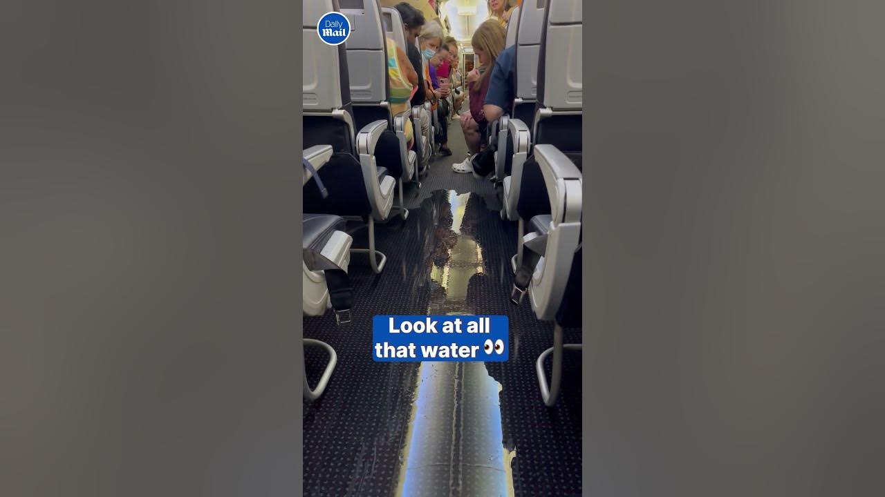 American Airlines flight FLOODED after water from bathroom leaked 🤮