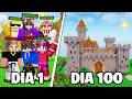 SOBREVIVI 100 DIAS EM UM SERVIDOR DE MINECRAFT SURVIVAL 1.21 COM OS INSCRITOS