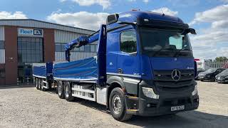 MERCEDES ACTROS 2546 MP5 EURO 6 26 44 TONNE CRANE DRAWBAR 2020 - AY70 RZJ