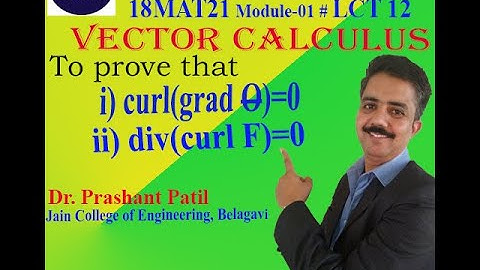 Identities on Vector Calculus | Vector Calculus | Dr Prashant Patil