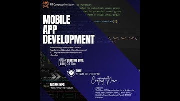 Best Mobile App Development Course In Rawalpindi & Islamabad