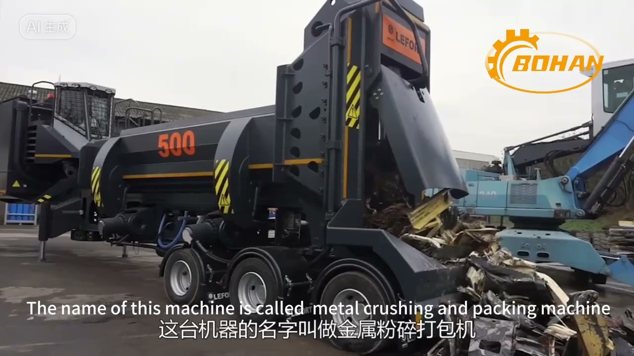 Highly innovative shearing and baling machine