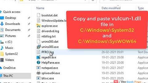 Vulkan-1.dll was not found error Fix