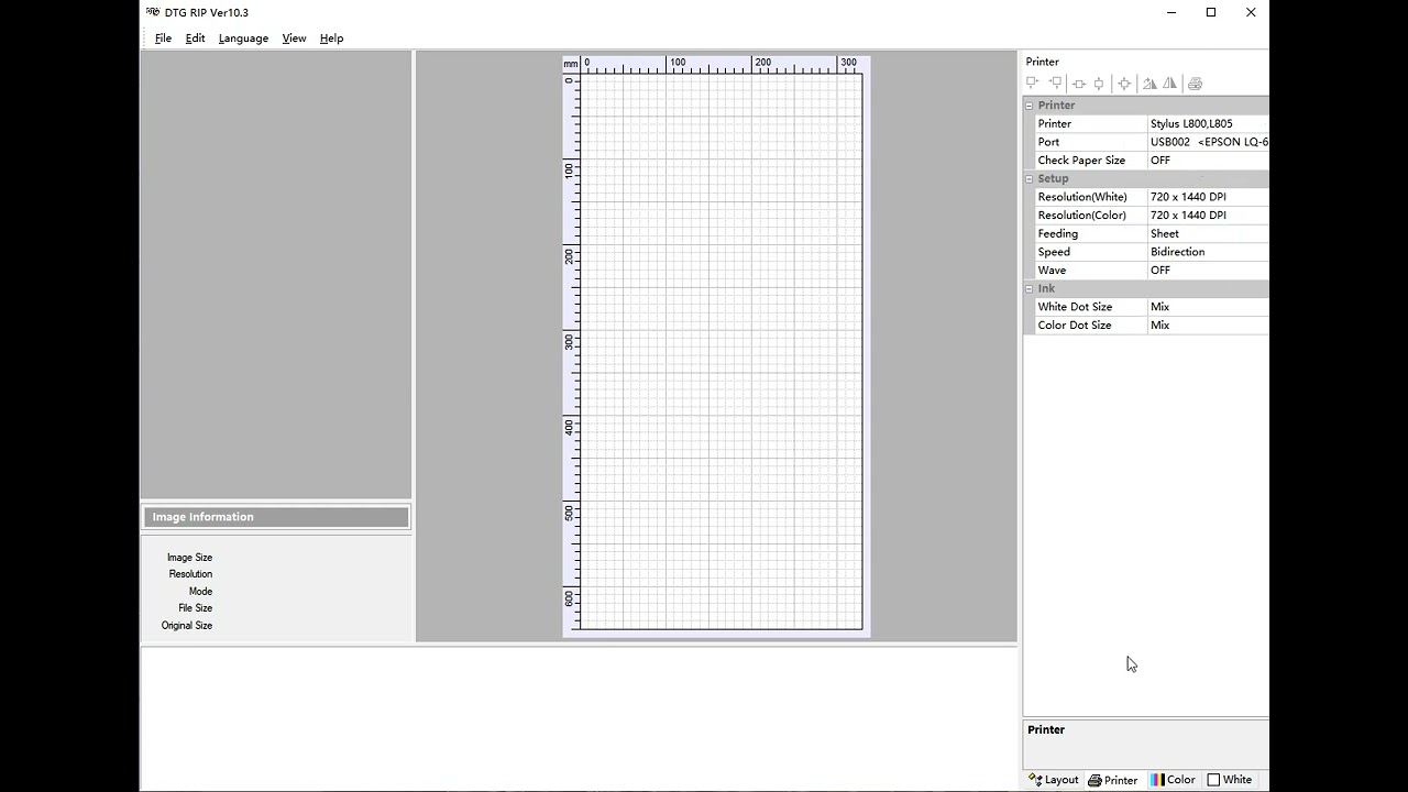 8 Software RIP printing settings-L805