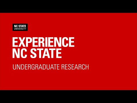 Experience NC State - Undergraduate Research