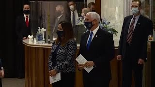 Vice President Pence, Second Lady Pence vote in Indianapolis