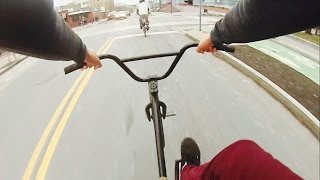 INSANE BMX HILL BOMB WITH *NO BRAKES*