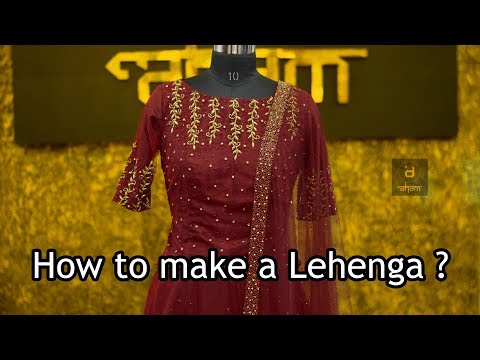 how-to-make-a-red-lehenga-|-designer-lehengas-by-aham-designer-boutique