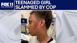 Teen girl slammed by San Bernardino police officer