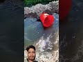 Rural Life Hack: Using A Bucket To Stop Water Flow