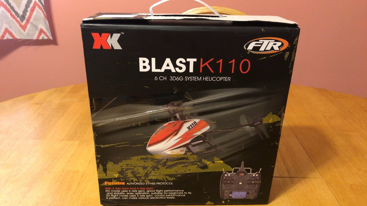 Й☆XH FTR☆BLAST K110☆6CH 3D6G システムヘリコプター☆X6 リモート