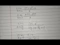 Limit of exponential and logarithmic functions