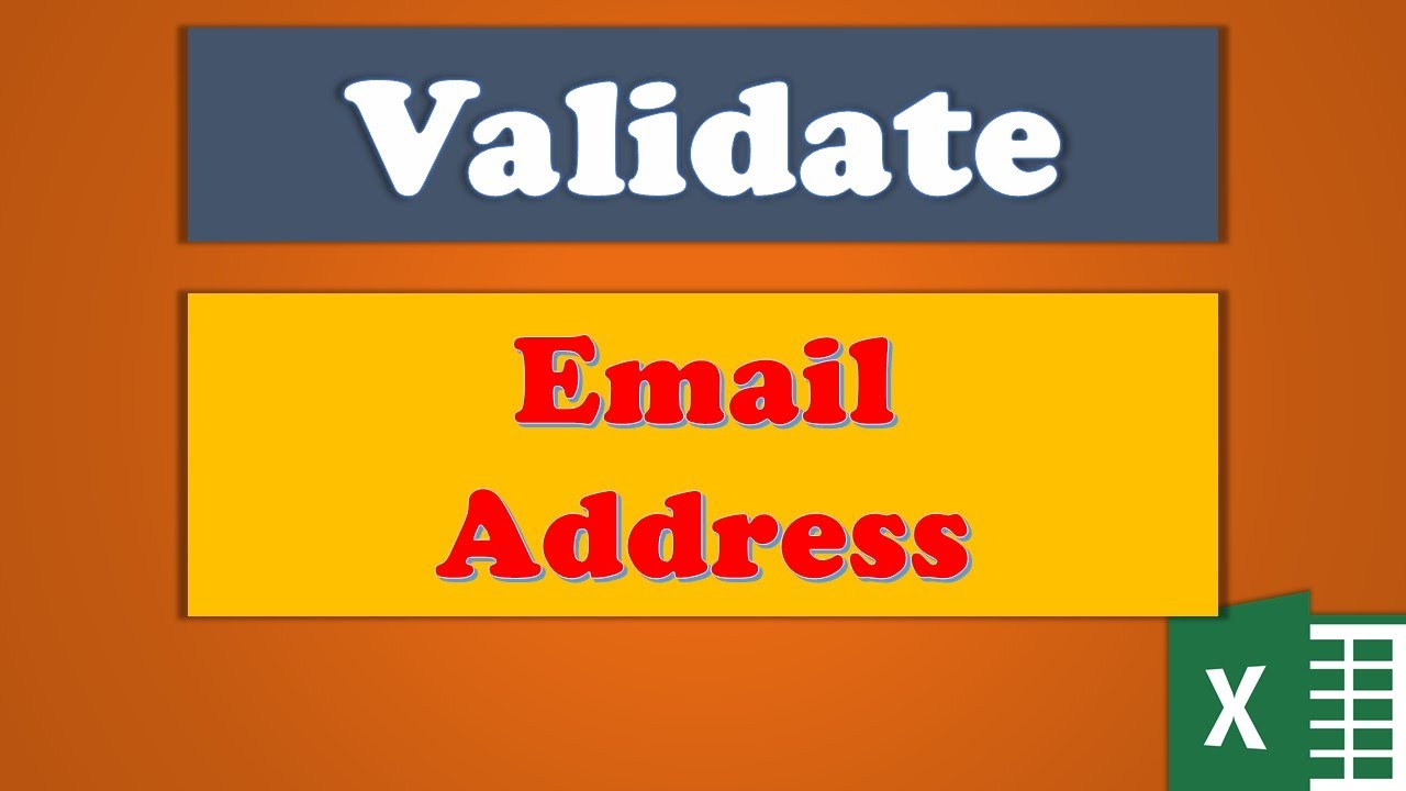 Validating the Email Addresses of a Column