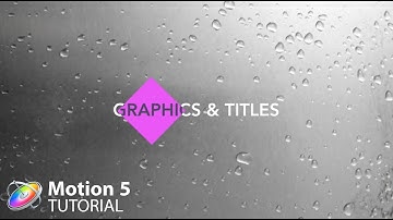 Apple Motion 5 Tutorial: AE Title Graphic Recreation No.5