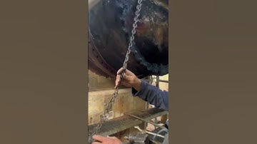 Pulled the shell cover off of an exchanger. #shortsviral #reels #viral #oilrefinery #exchanger