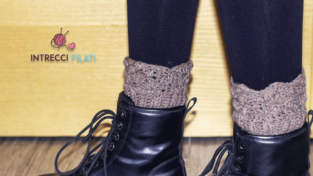 Uncinetto: polsini stivali crochet tutorial