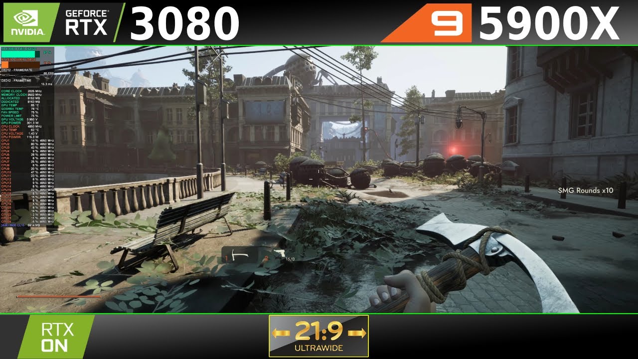 INDUSTRIA | 21:9 Ultrawide Ray Tracing + DLSS | RTX 3080 FTW3 Ultra 10GB | R9 5900X