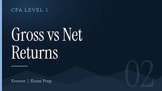 Gross vs Net, Pre-Tax and Leveraged Returns (CFA Level 1)