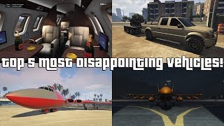 GTA Online Top 5 Most Disappointing Vehicles!