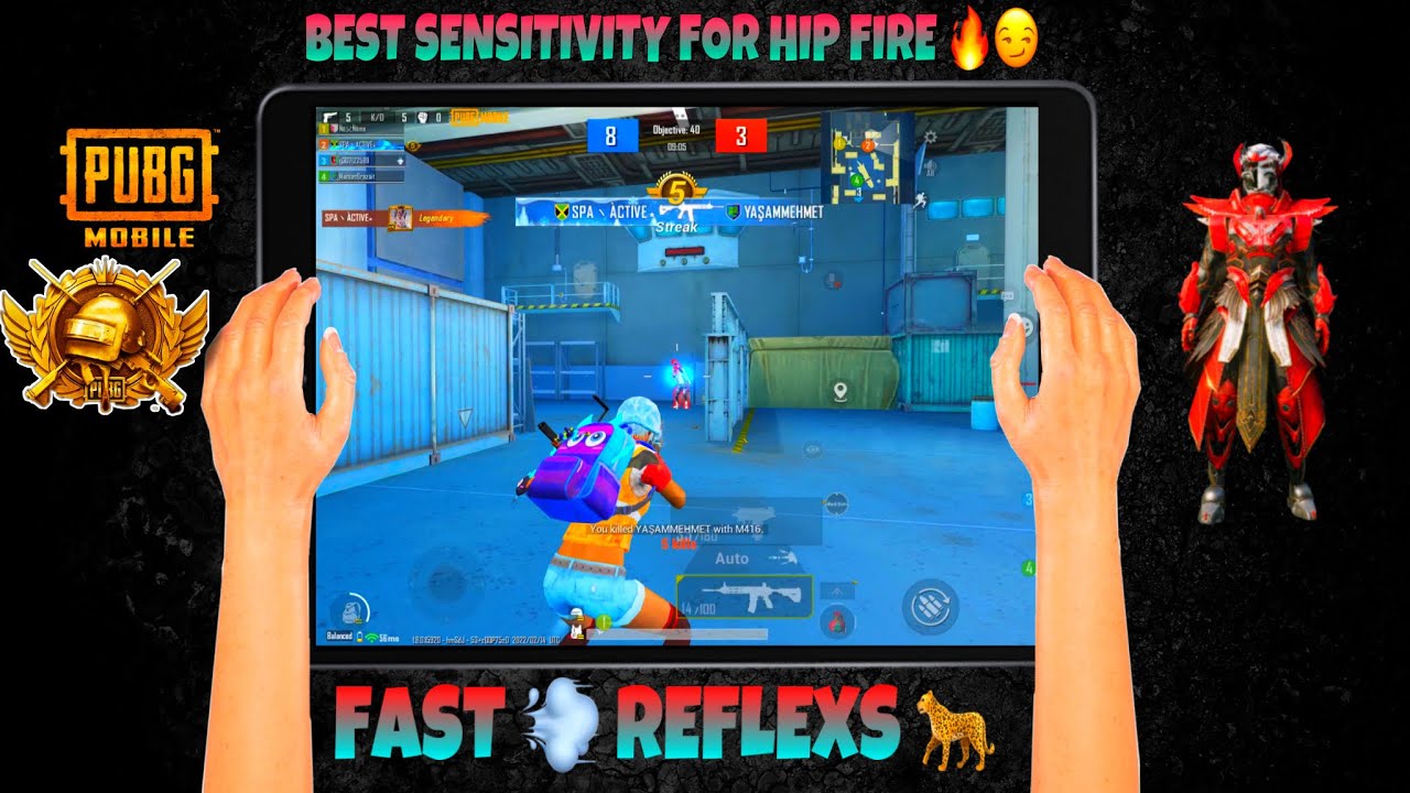 😳Best New Hip Fire Sensitivity Zero Recoil + 5 Fingers + Gyroscope