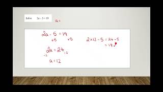 Solving equations using a balance method