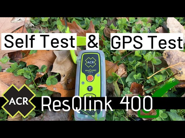 SELF TEST and GPS Test // ACR ResQlink 400 - YouTube