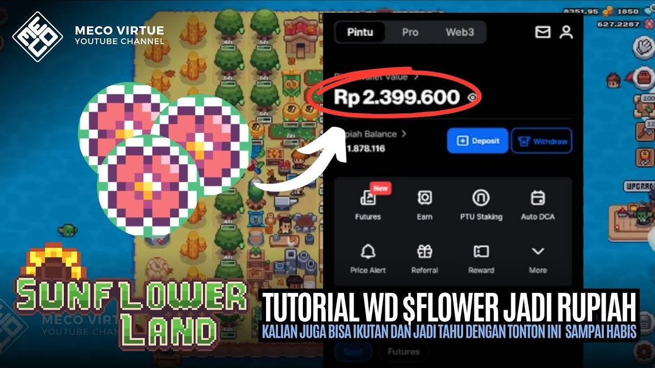 Tutorial WD Cuan $FLOWER Sampai Jadi Rupiah - Sunflower Land Indonesia