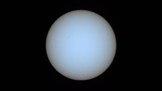 Today's sun/sunspots.11.48am .18.06.26. With the Seestar s50 smart telescope.