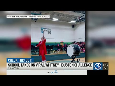 Griswold Middle School’s Whitney Houston challenge video goes viral