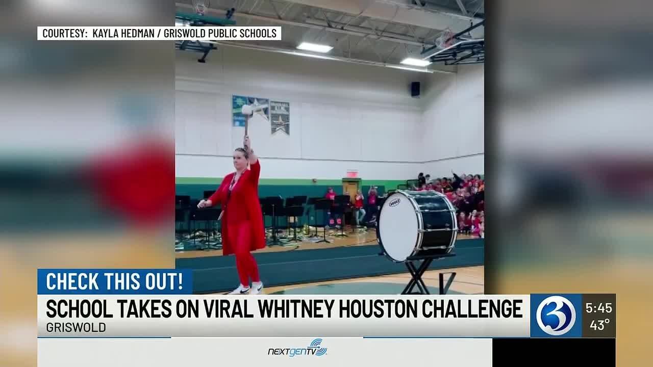 Griswold Middle School’s Whitney Houston challenge video goes viral