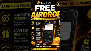 FREE AIRDROP 🔥 Earn Money While Browsing | DataHive AI 2026