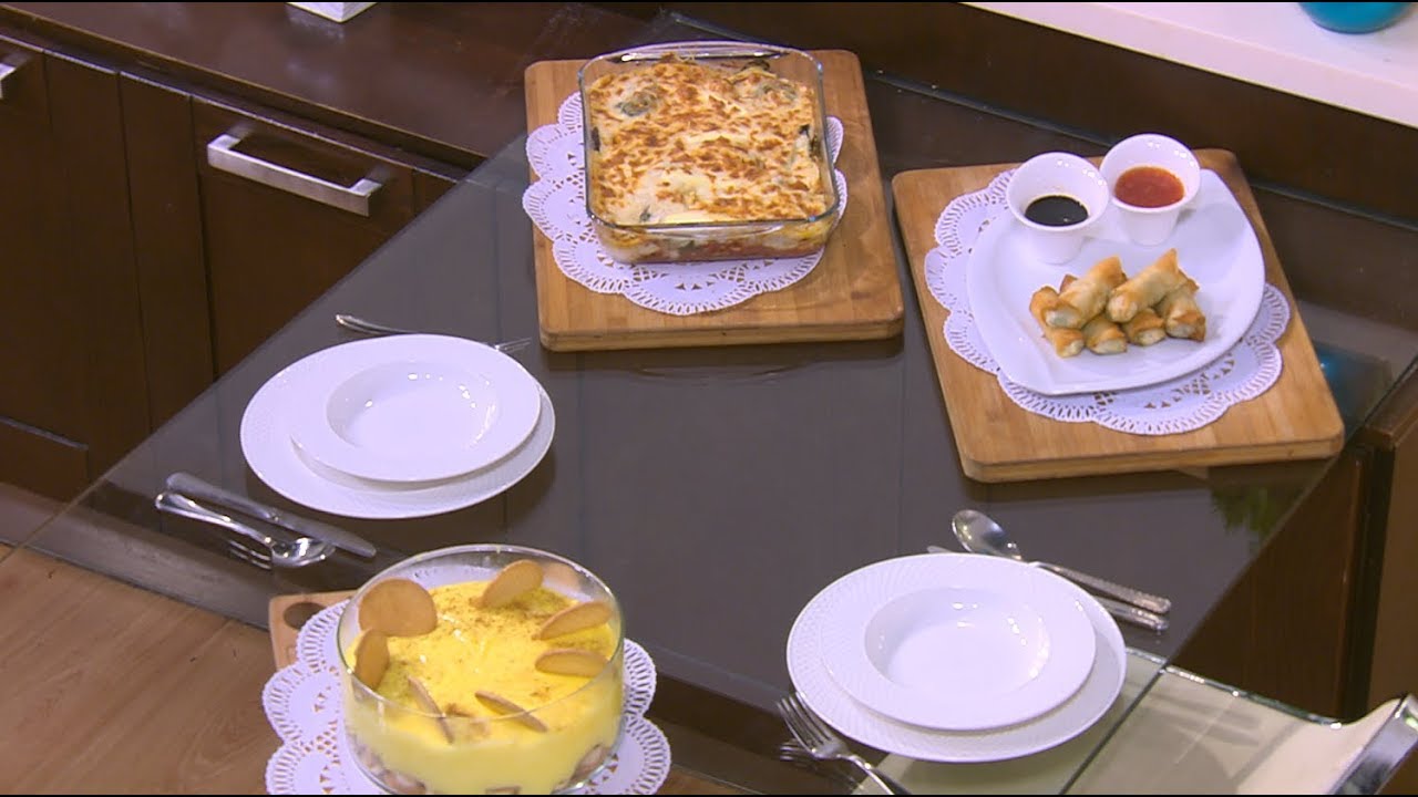 لازانيا بالخضار المشوي - سبرينج رولز بالجبنة - بسكوت بالكاستر | اميرة في المطبخ حلقة كاملة