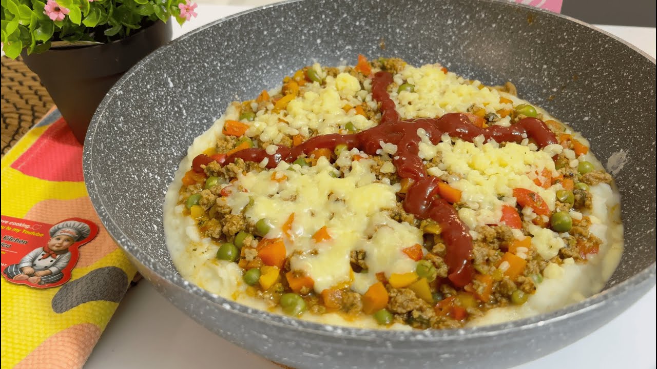 ✨ ЛЕГКО И БЫСТРО: КАРТОФЕЛЬ, ФАРШ С ГОРОШКОМ И МОРКОВЬЮ 🥔🥕🥩