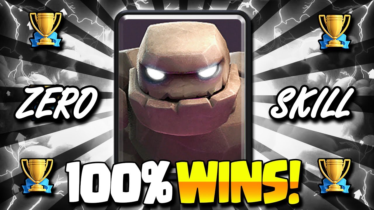 1 BEST GOLEM DECK in CLASH ROYALE! 