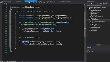 Creating ASP.Net Core 3.0 e-Shop: Adding ViewModel 14/39