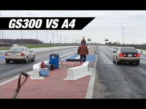 Turbo GS300 vs Audi A4 - Track Day - YouTube DNALI
