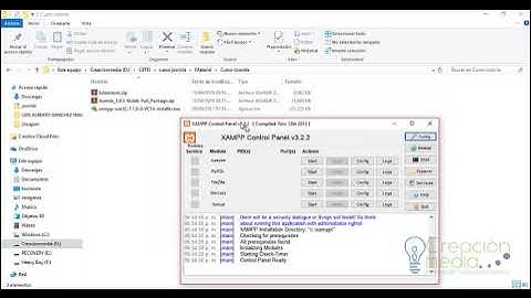 XAMPP Servicios y Base de datos - Curso Joomla