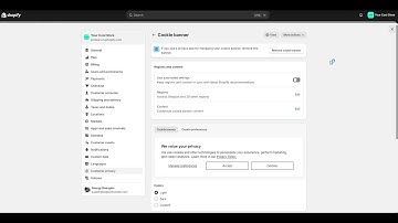 Disabling the Shopify Cookie banner from your store
