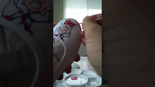 上靴にミニーちゃんをペイント