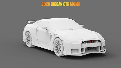 3d model of 2020 Nissan GTR Nismo