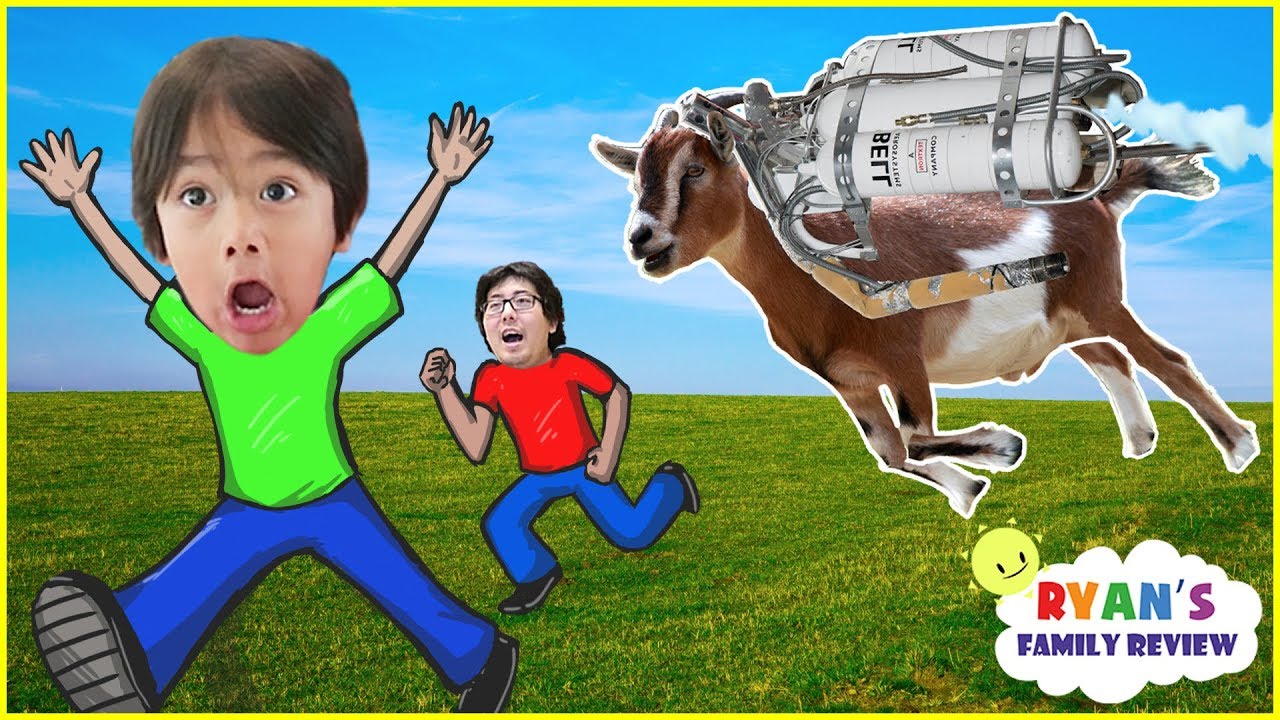 Let S Play Fun Jetpack Goat Simulator With Ryan S Family Review Youtube - goat simulator in roblox