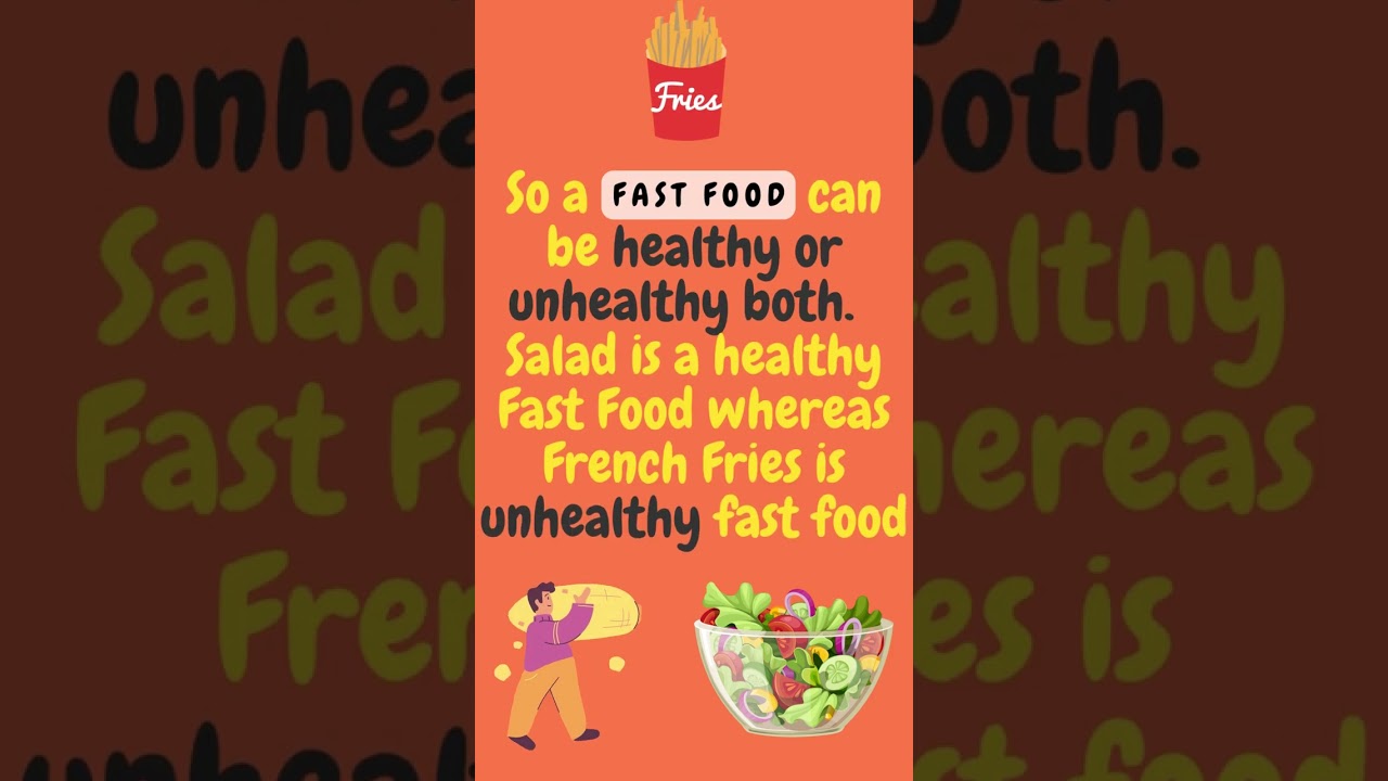 Fast Food VS Junk Food #difference #shorts