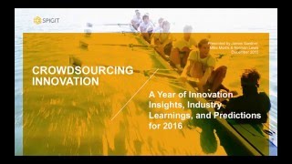 Spigit Panel Webinar: 2015 Innovation Insights, 2016 Innovation Predictions