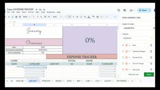 Expense Tracker for Google Sheests