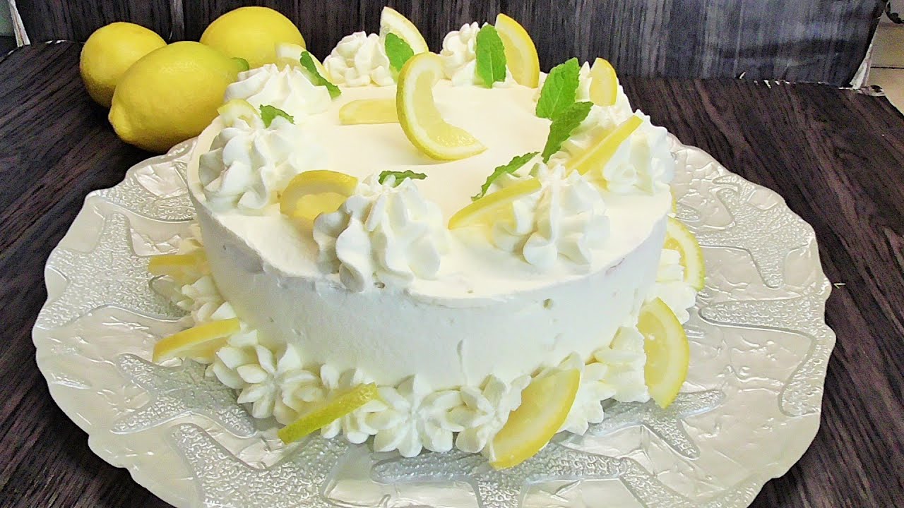 Zitronen-Wickeltorte lecker und einfach