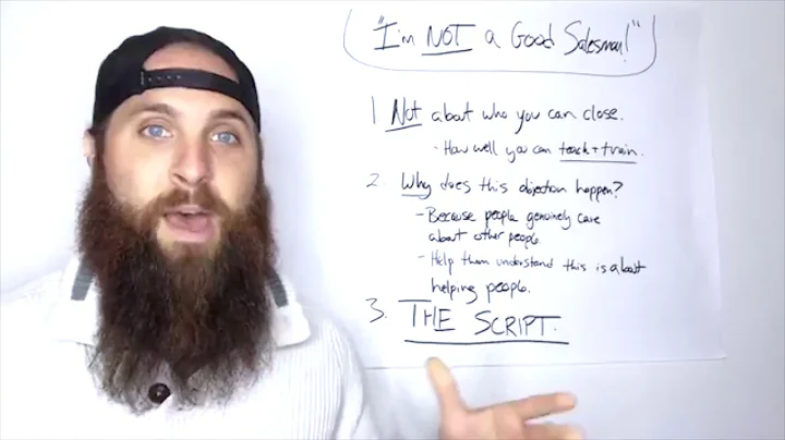 MLM Objection: "I'm Not A Salesman!"