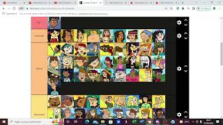 My UPTATED TOTAL DRAMA TIER LIST !